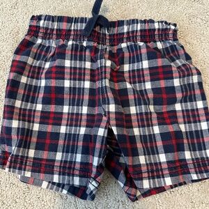 Carter's Red and Blue Plaid Kids Shorts